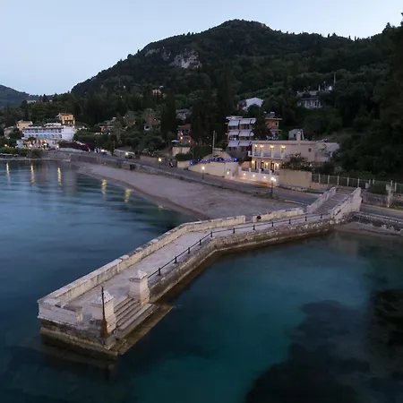 Beachfront Achillion Bay In Corfu *